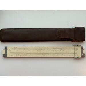 Vintage Frederick Post 1460 Versalog Hemmi Bamboo Slide Rule